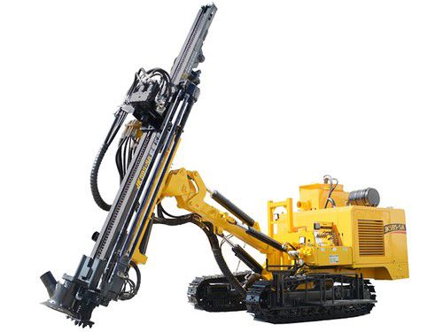 Crawler Mounted Hydraulic DTH Drilling Rig (with Auxiliary Rod Changer)